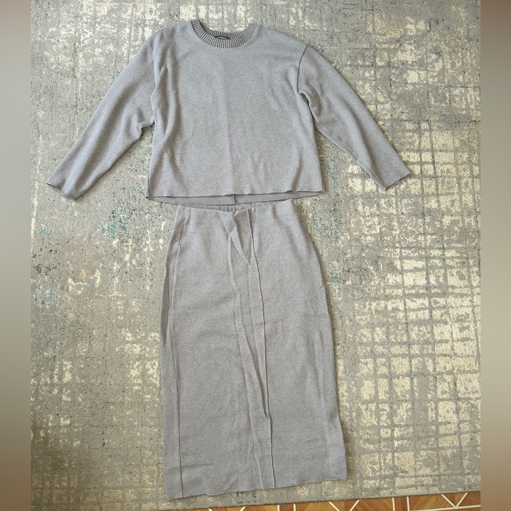 Zara Sweater & Skirt Matching Set - Small